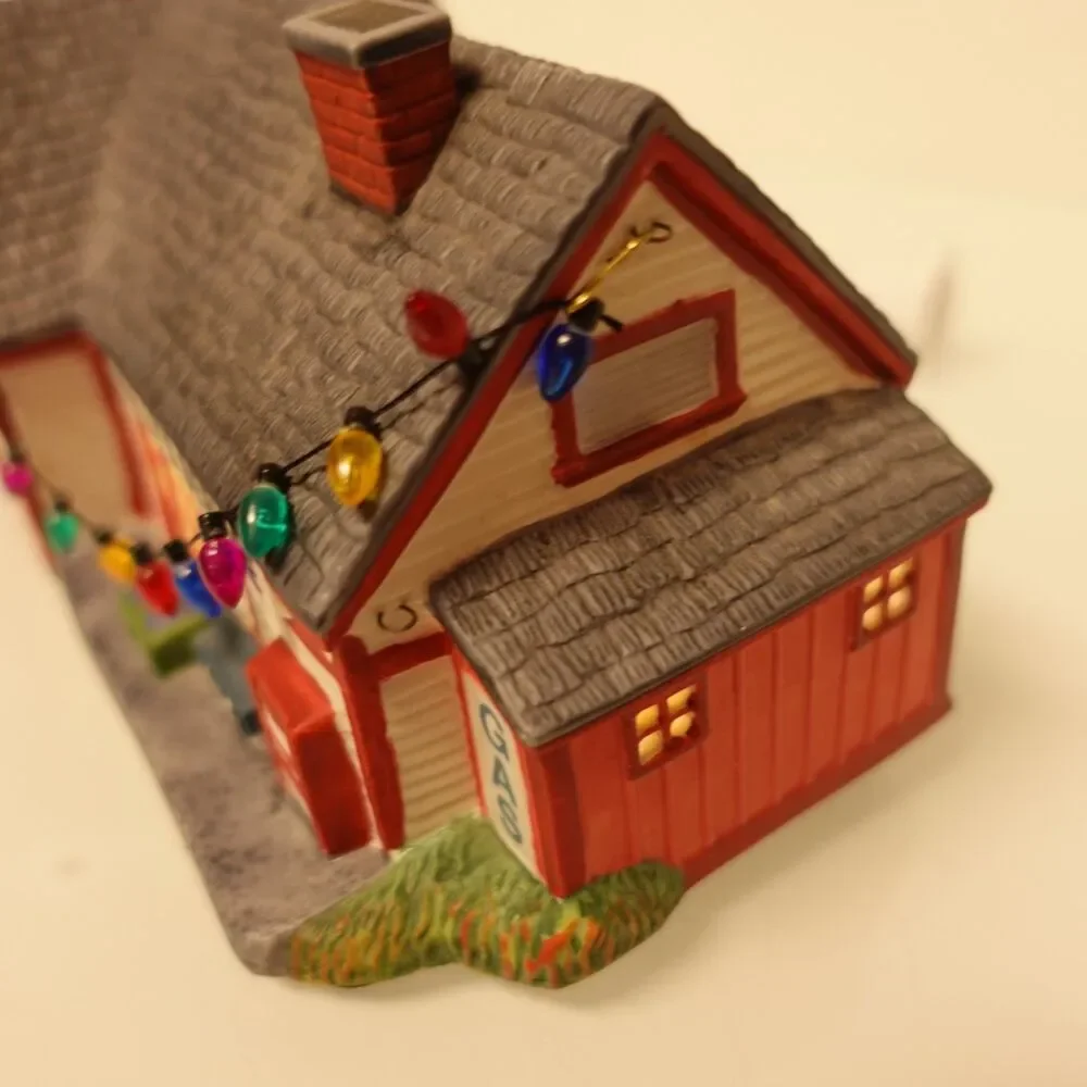 Hawthorne Village Welcome to Mayberry Lighted Wally's Filling Station with Light